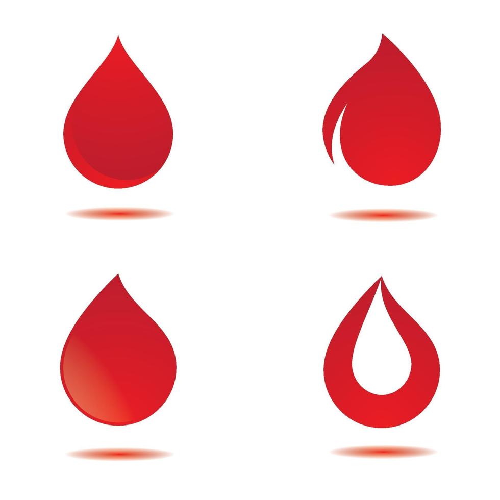 images de logo de goutte de sang vecteur
