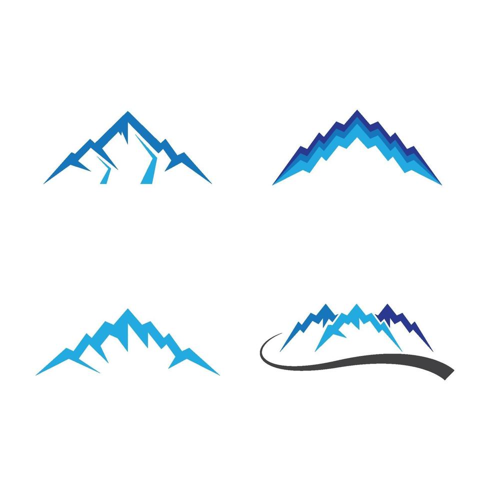 images de logo de montagne vecteur