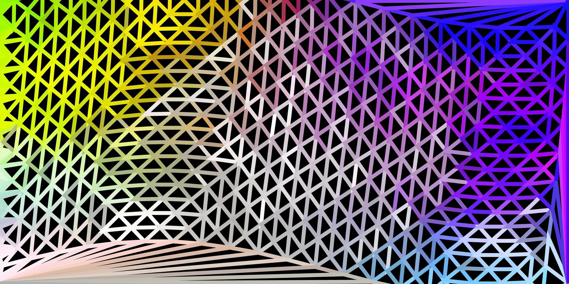 texture de triangle abstrait vecteur multicolore léger.