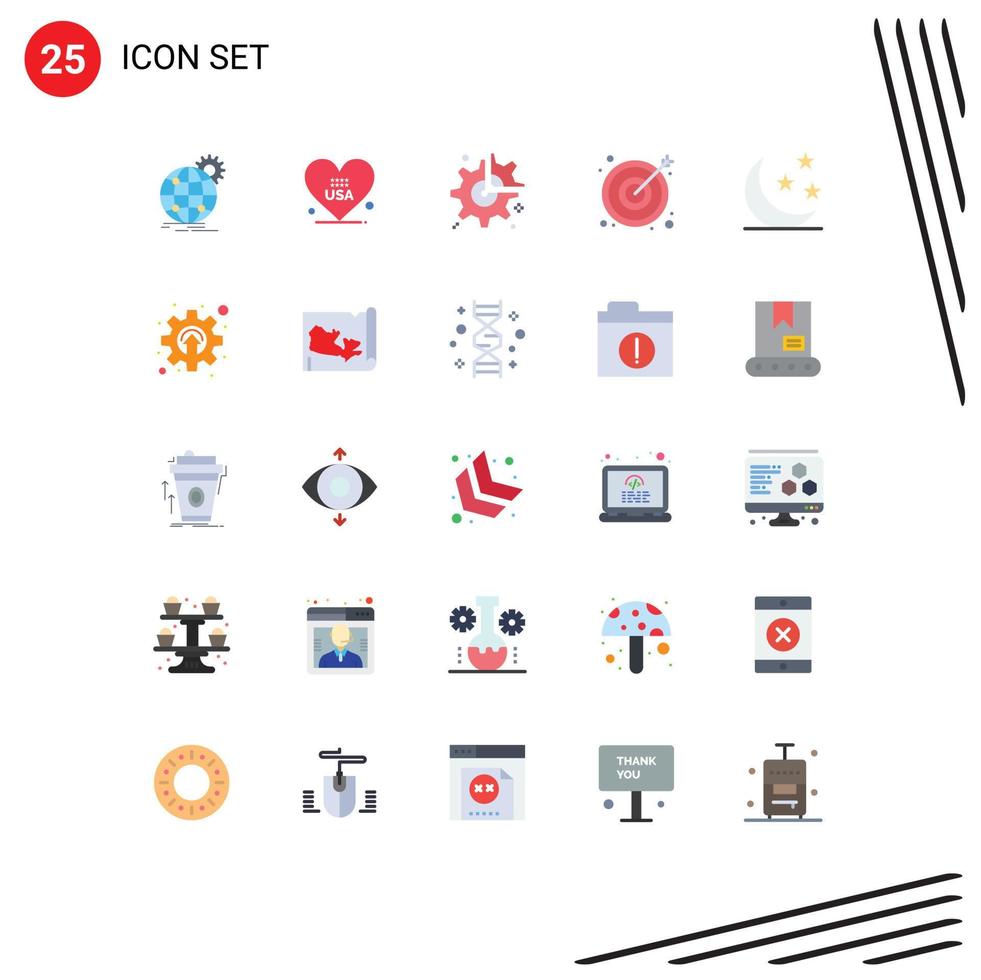 Stock vecteur icône pack de 25 ligne panneaux et symboles pour moitié affaires Etats-Unis La Flèche Pause modifiable vecteur conception éléments