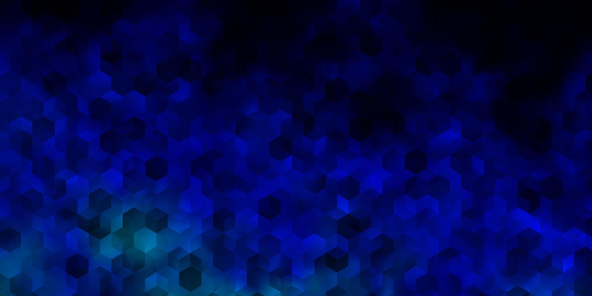 disposition de vecteur bleu clair avec des formes hexagonales.