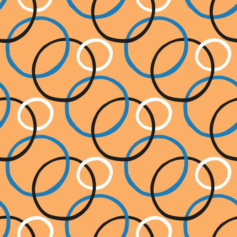 motif de fond de texture transparente de vecteur. dessinés à la main, couleurs orange, bleu, noir, blanc. vecteur