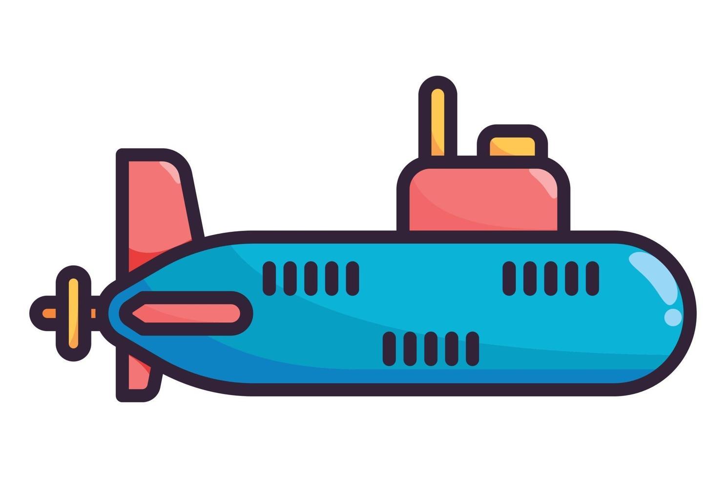 illustration sous-marine en couleur vecteur