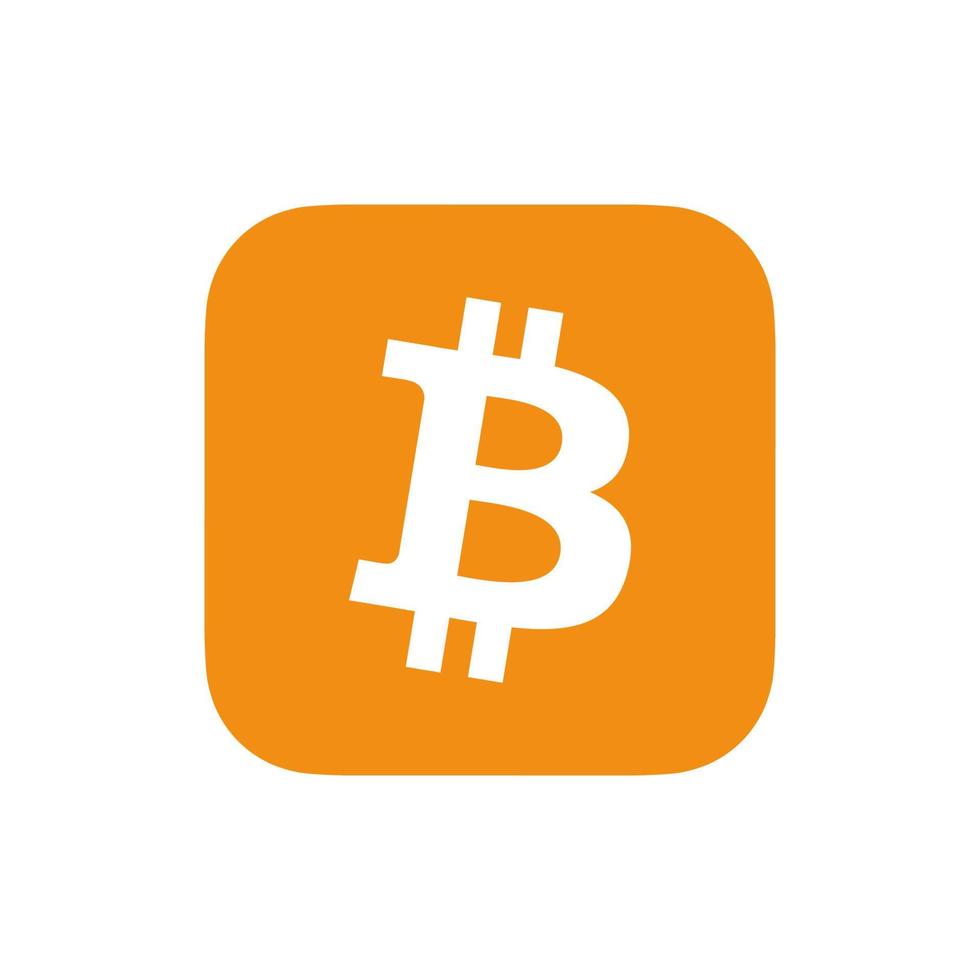 vecteur de logo bitcoin, vecteur gratuit d'icône bitcoin