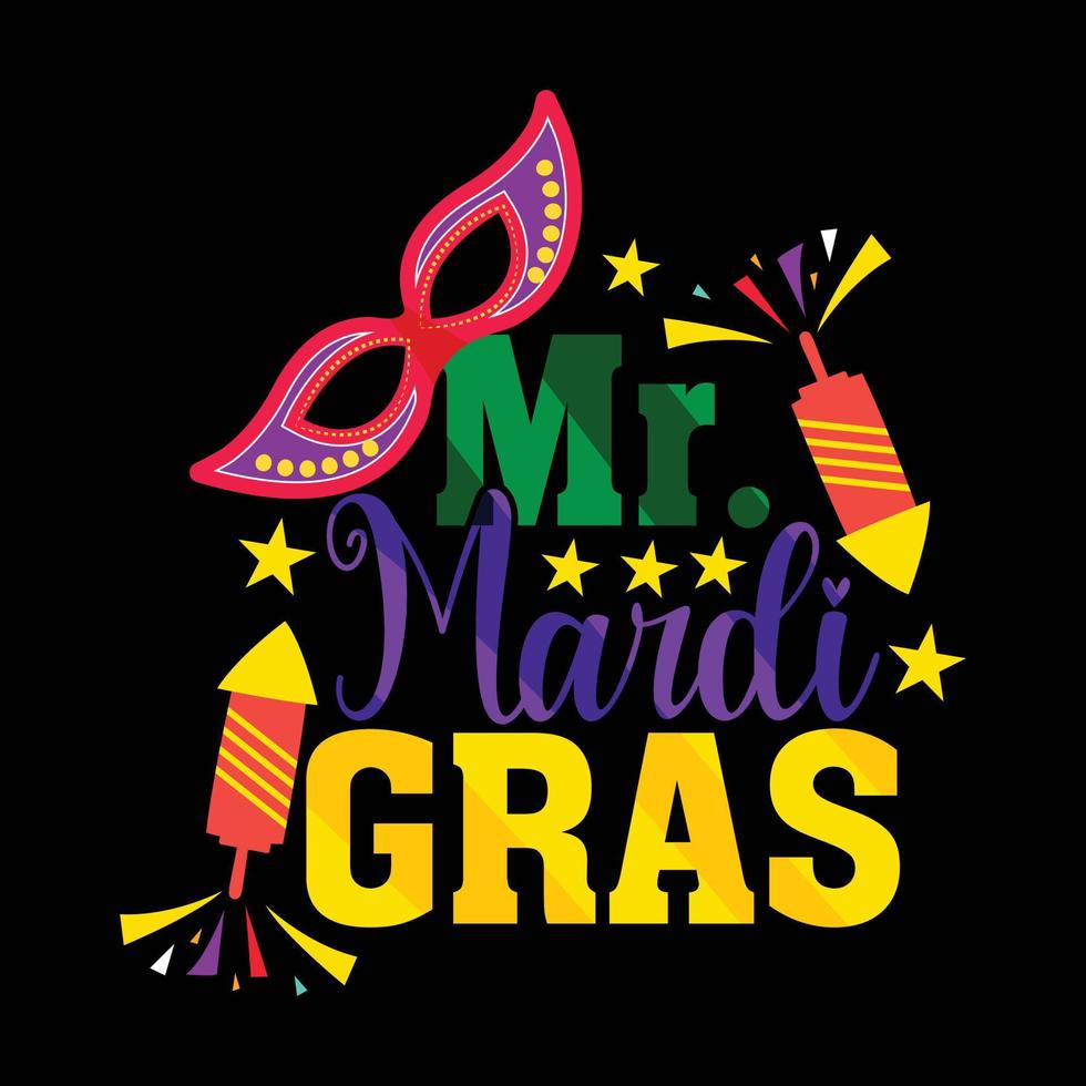 m. mardi gras vecteur T-shirt conception. mardi gras T-shirt conception. pouvez être utilisé pour impression tasses, autocollant conceptions, salutation cartes, affiches, Sacs, et t-shirts