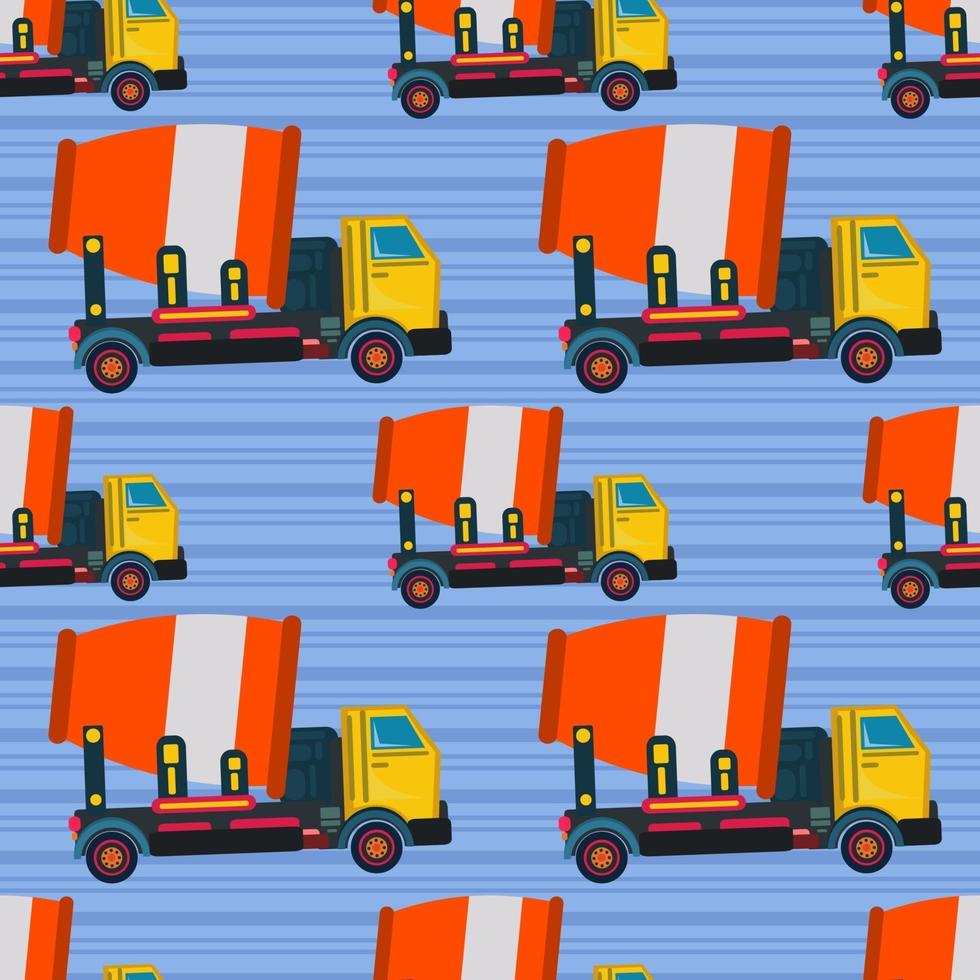 illustration vectorielle de camion malaxeur à béton vecteur