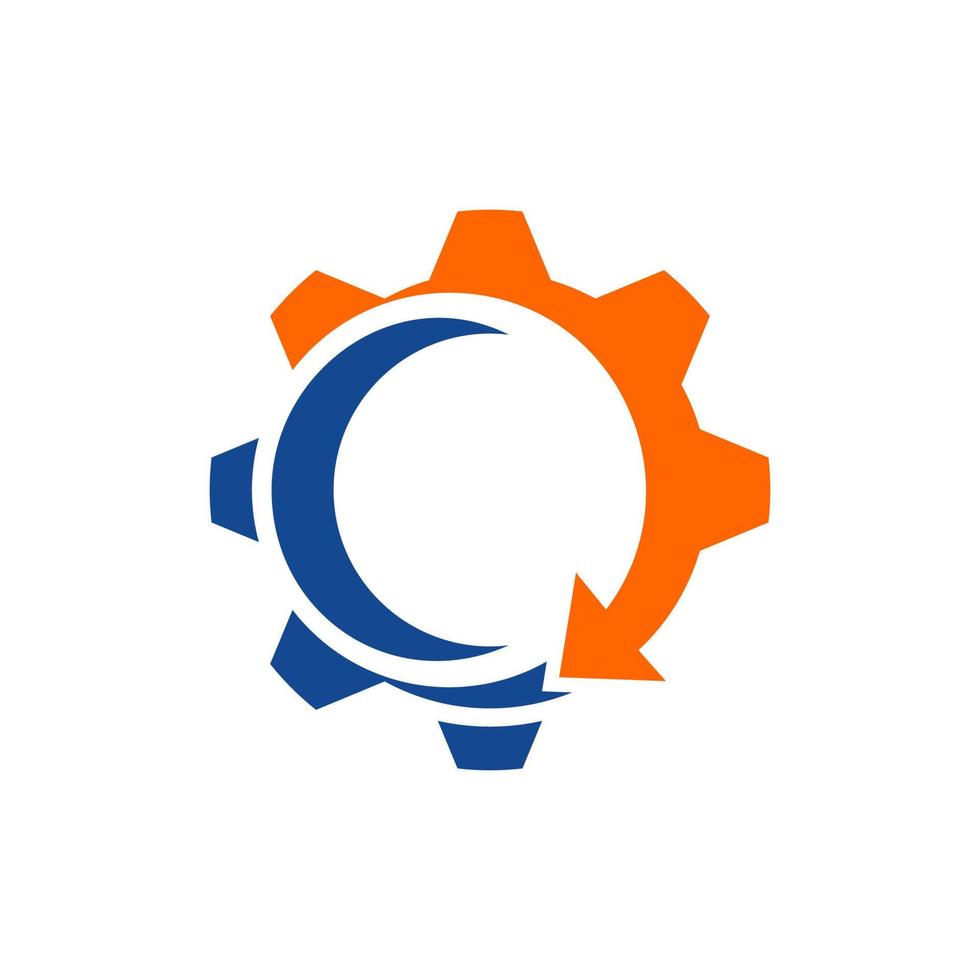 La Flèche équipement moteur Créatif logo conception vecteur