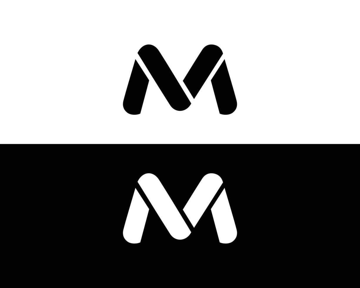 lettre m logo icône conception symbole illustration. vecteur