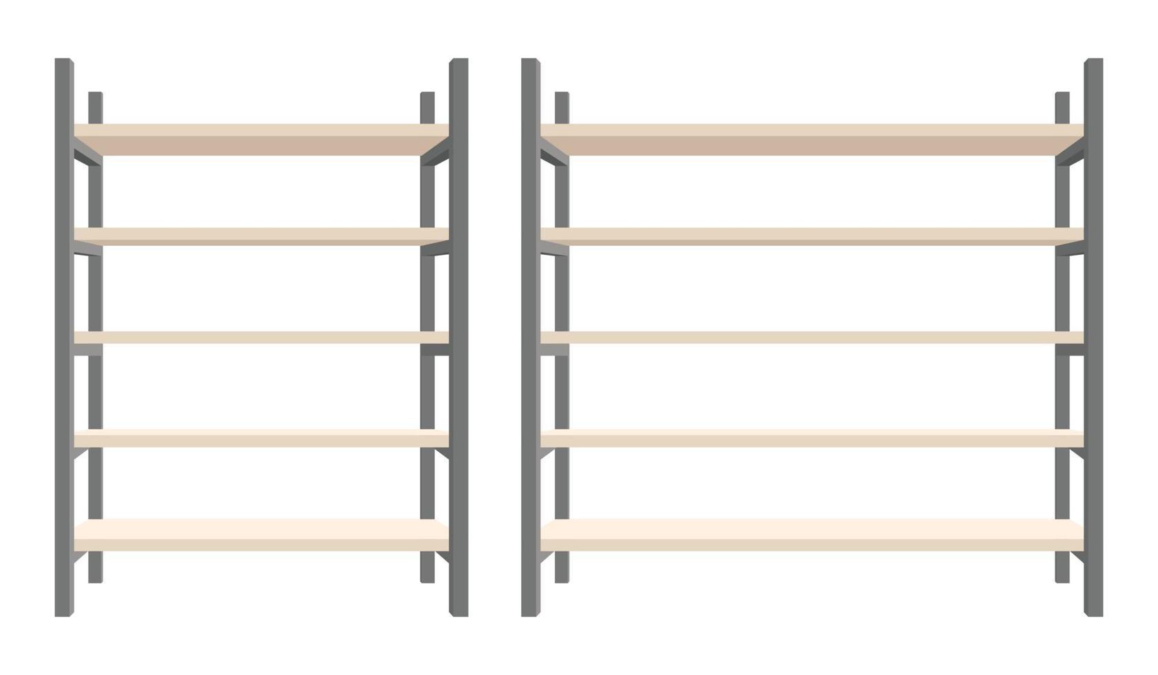 ensemble d'illustration vectorielle moderne en acier et en bois vecteur