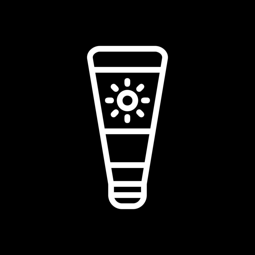 conception d'icône de vecteur de crème solaire