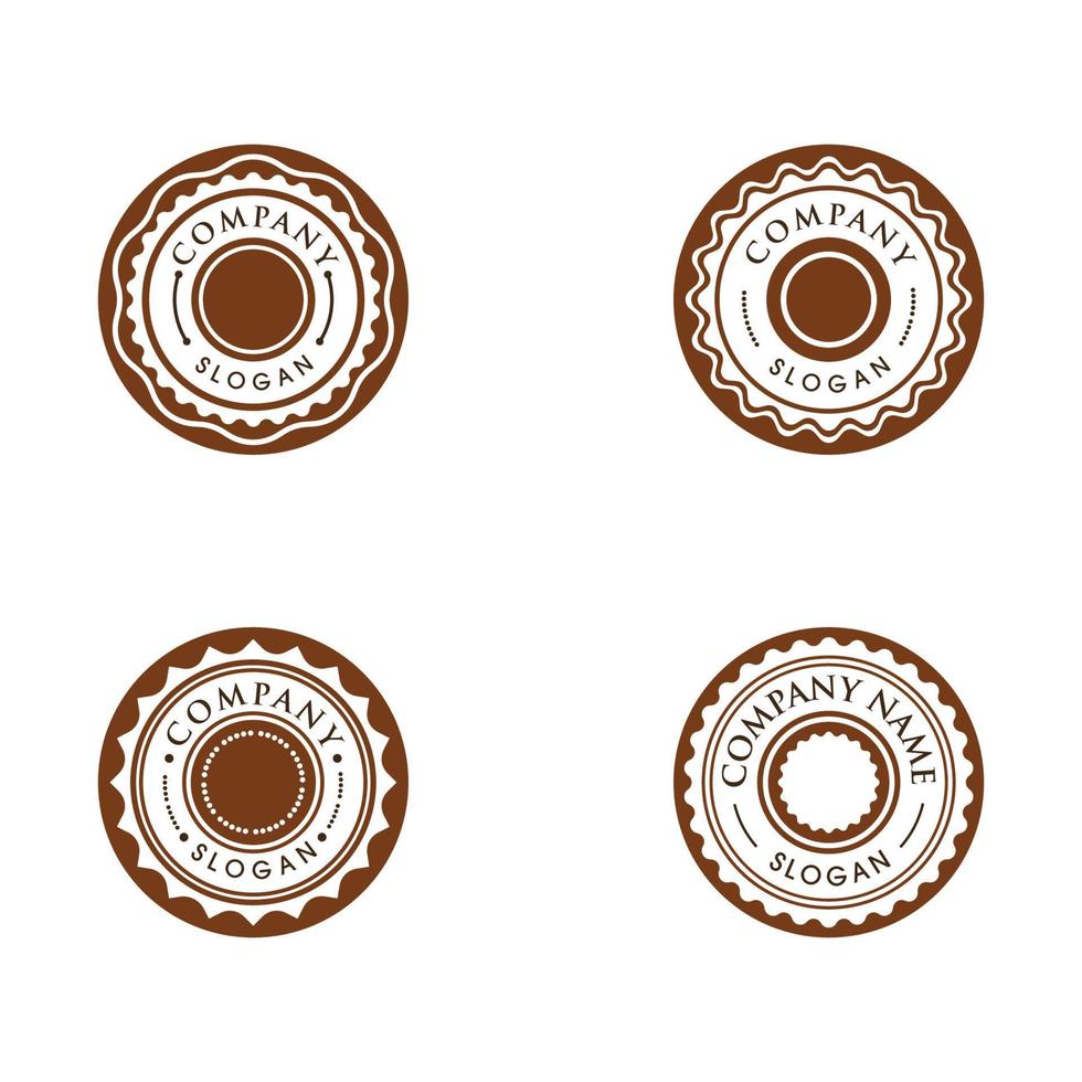 cercle emblème illustration conception vecteur