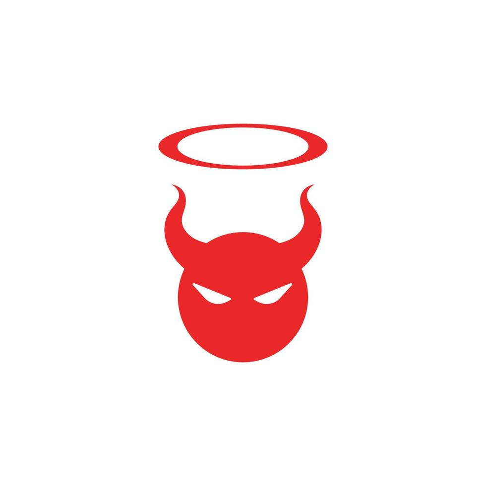 icône de vecteur de corne de diable
