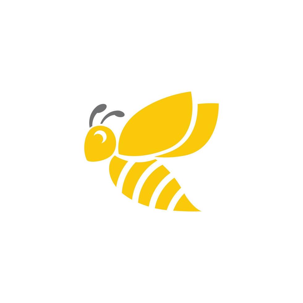 abeille logo modèle vecteur icône