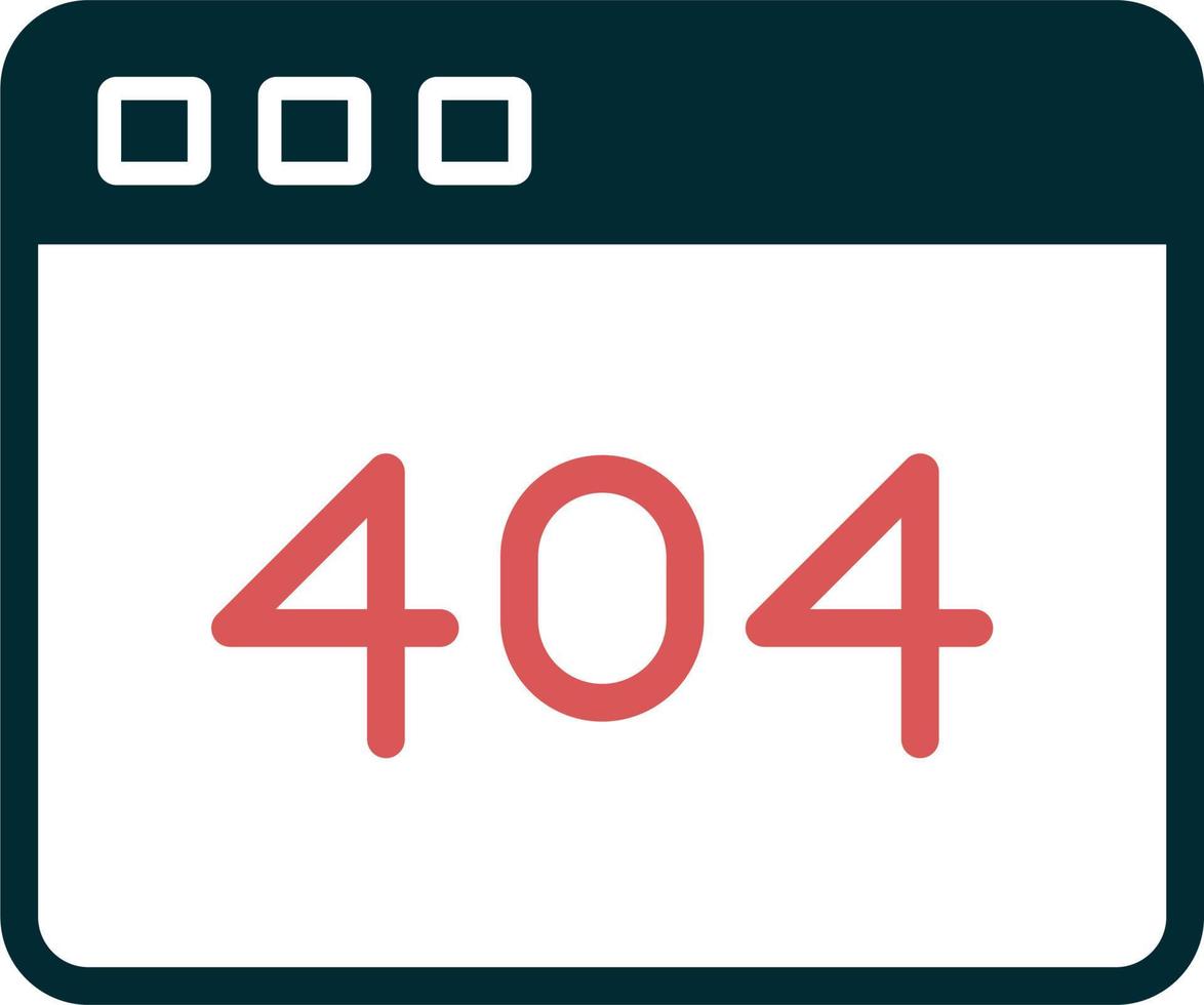 Erreur 404 vecteur icône