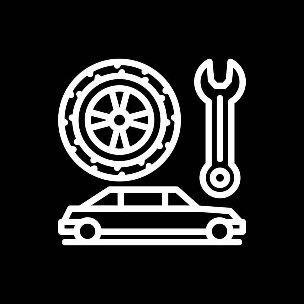 conception d'icône de vecteur de service de voiture