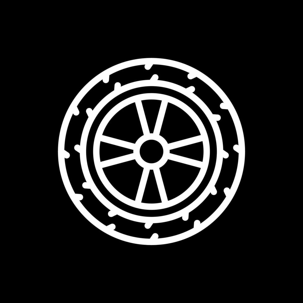 conception d'icône de vecteur de roue