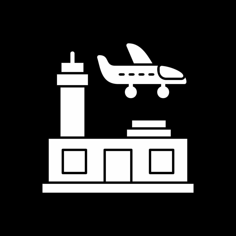 conception d'icône de vecteur d'aéroport