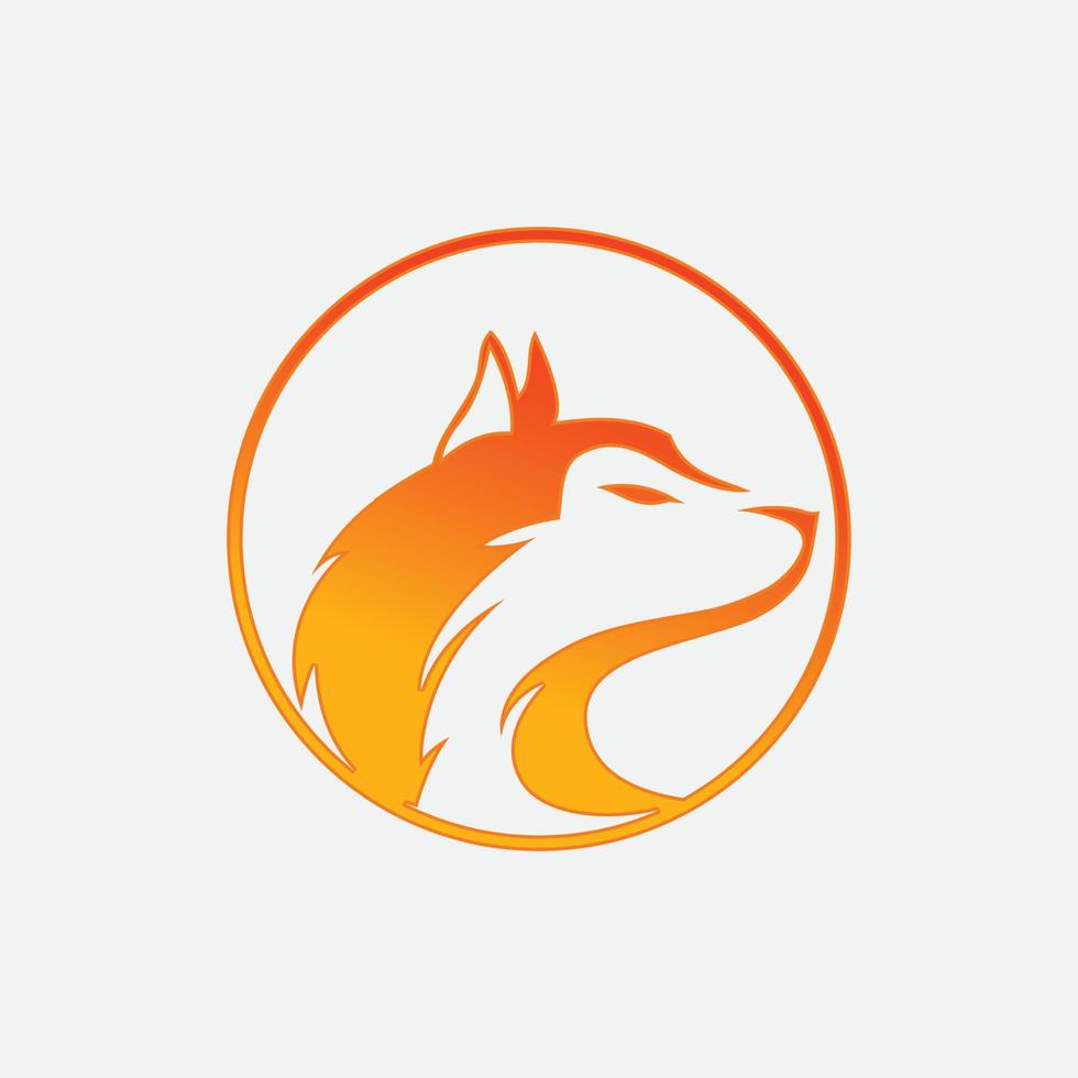 image vectorielle d'un dessin de renard sur le renard vectoriel pour votre conception. logo animalier