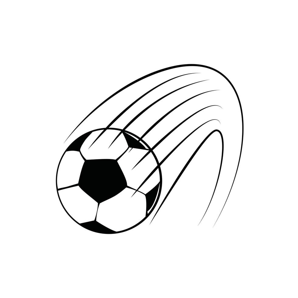 Football symbole vecteur sur blanc Contexte