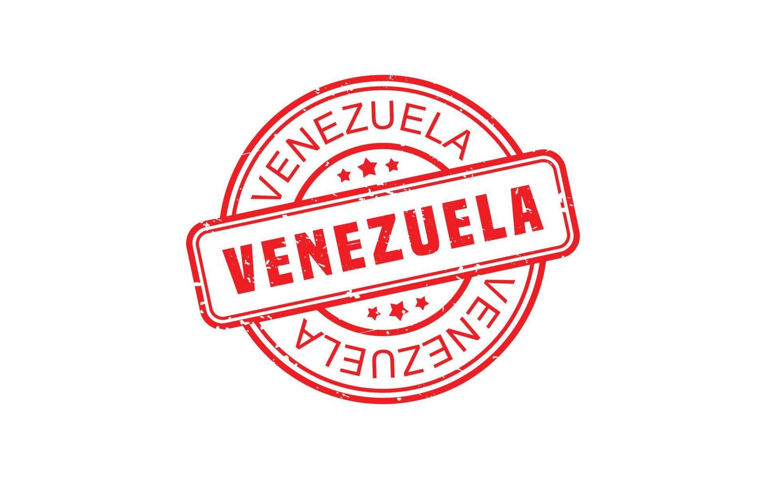 Venezuela timbre caoutchouc avec grunge style sur blanc Contexte vecteur