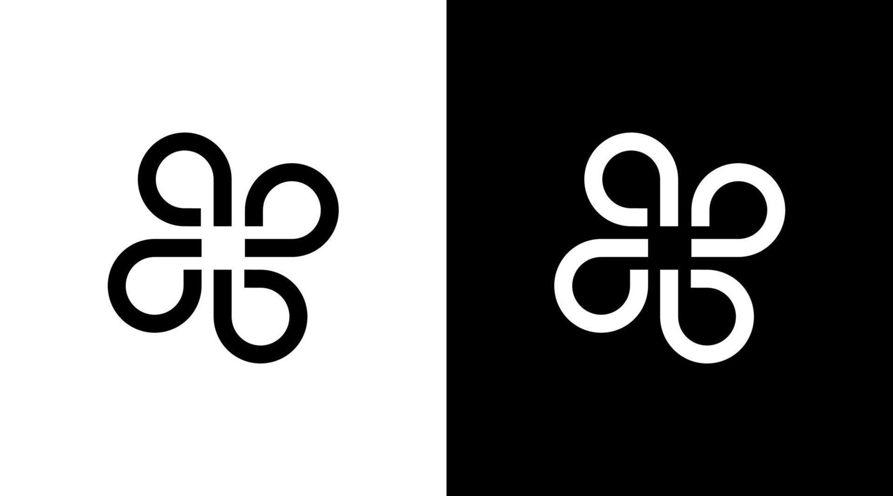 communauté unité logo vecteur monogramme noir et blanc icône illustration style dessins modèles
