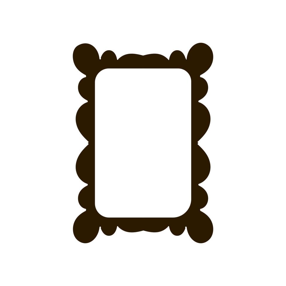 miroir icône vecteur ensemble. main miroir illustration signe collection. mode symbole. garde-robe logo.