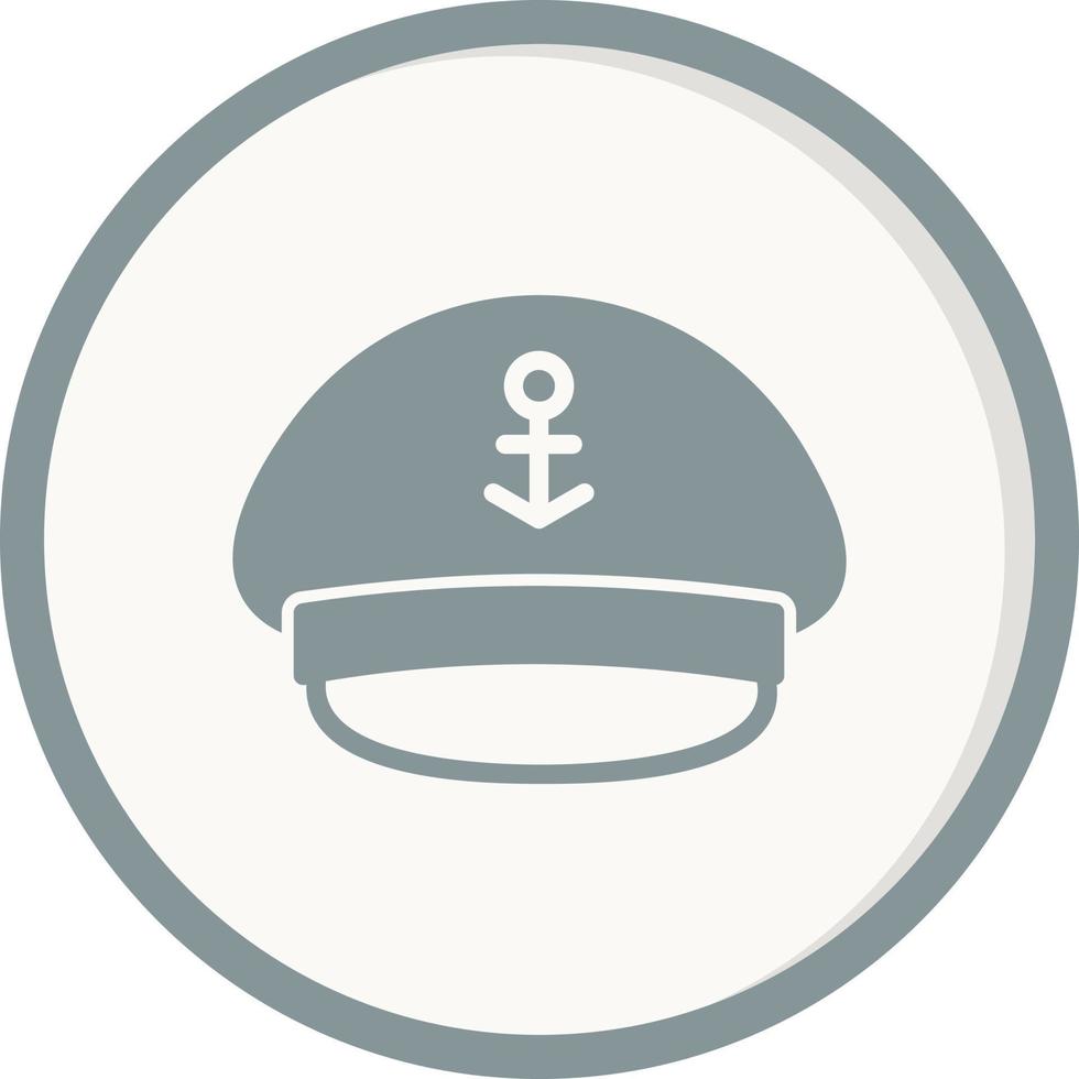 capitaine casquette vecteur icône