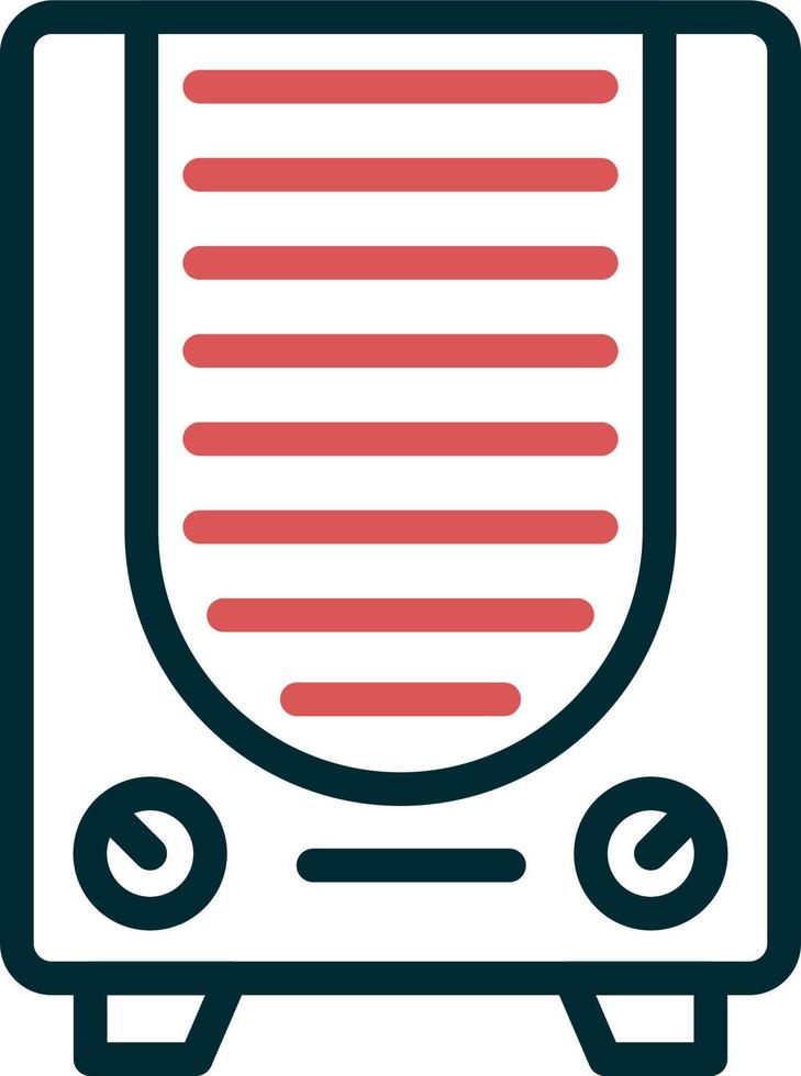 icône de vecteur de chauffage au gaz