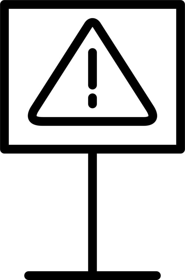 icône de vecteur de signe de danger