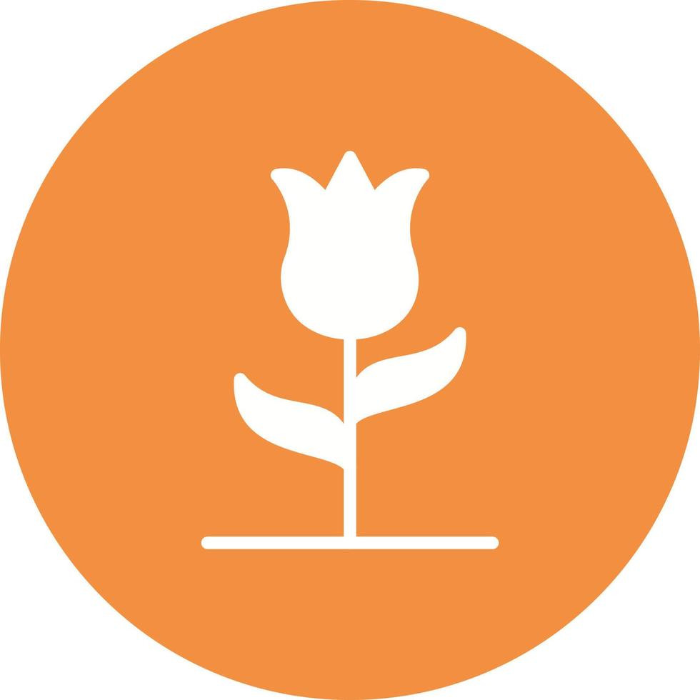 icône de vecteur de tulipe