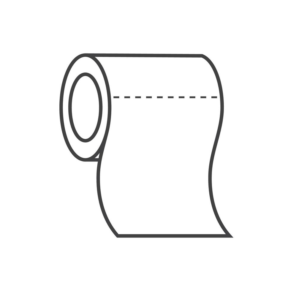 toilette tissu icône vecteur conception modèle