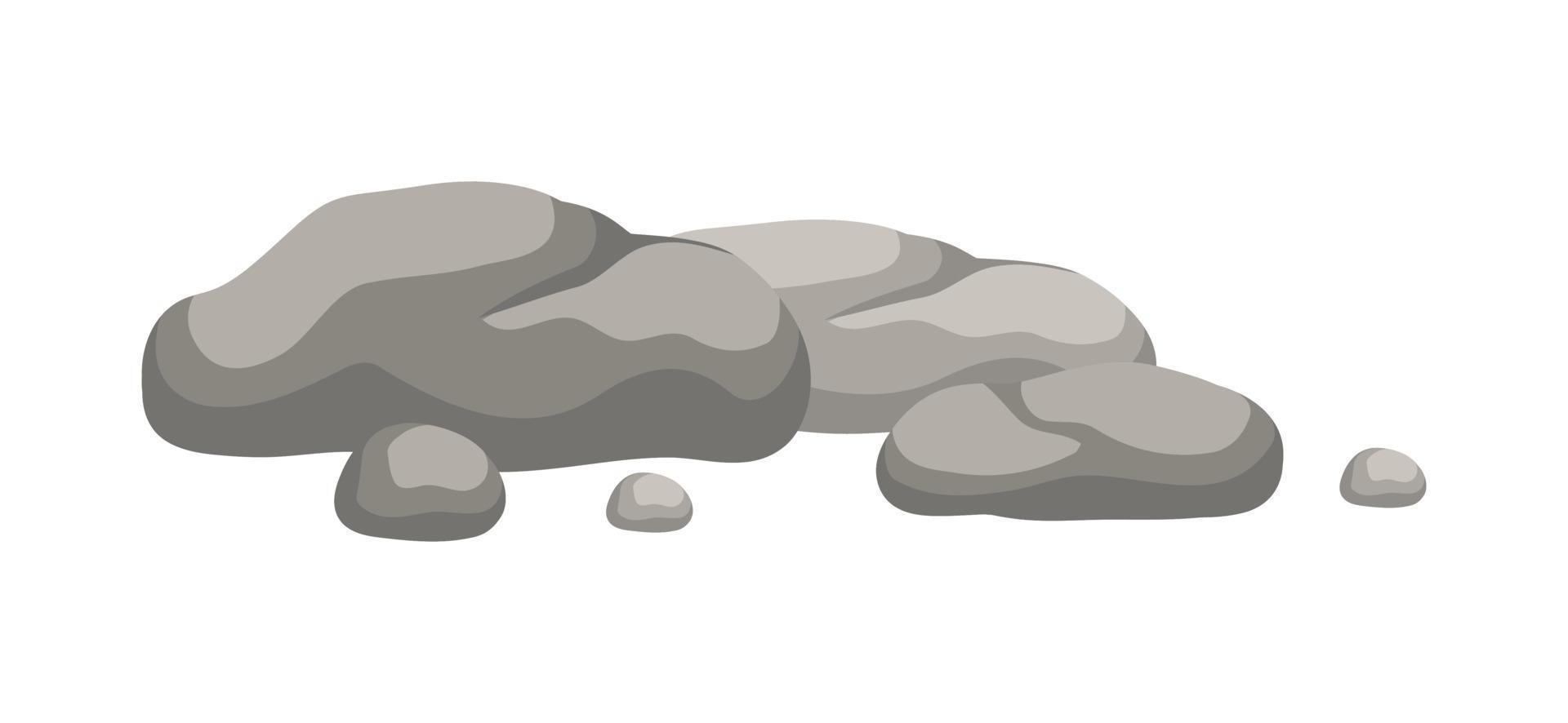 Roche pierre rocher formation dessin animé vecteur illustration.
