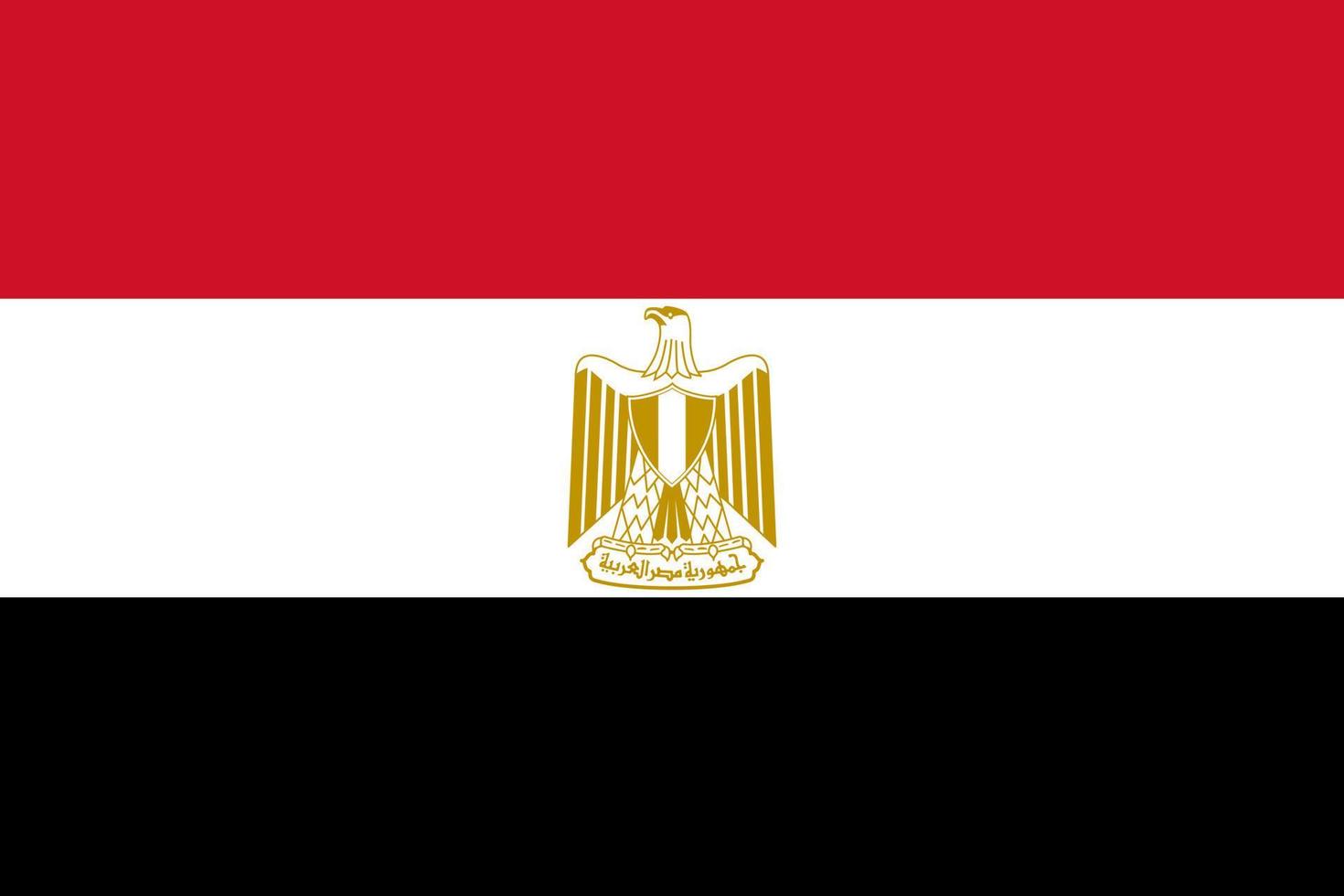 drapeau de l'egypte illustration simple pour le jour de l'indépendance ou l'élection vecteur