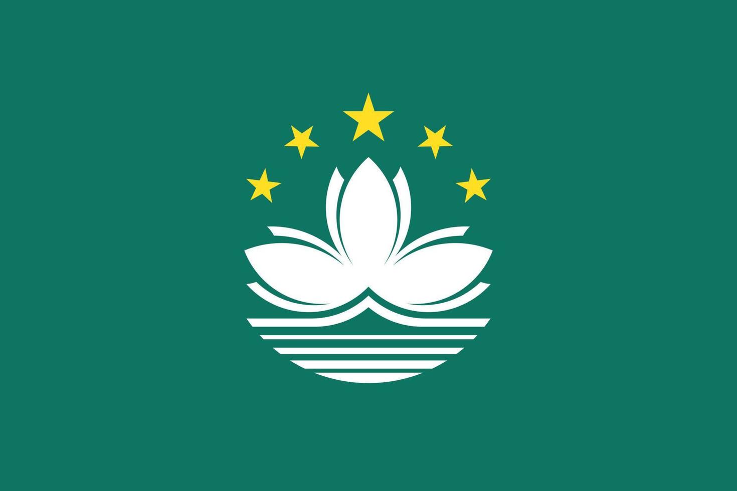 illustration simple du drapeau de macao pour le jour de lindépendance ou les élections vecteur