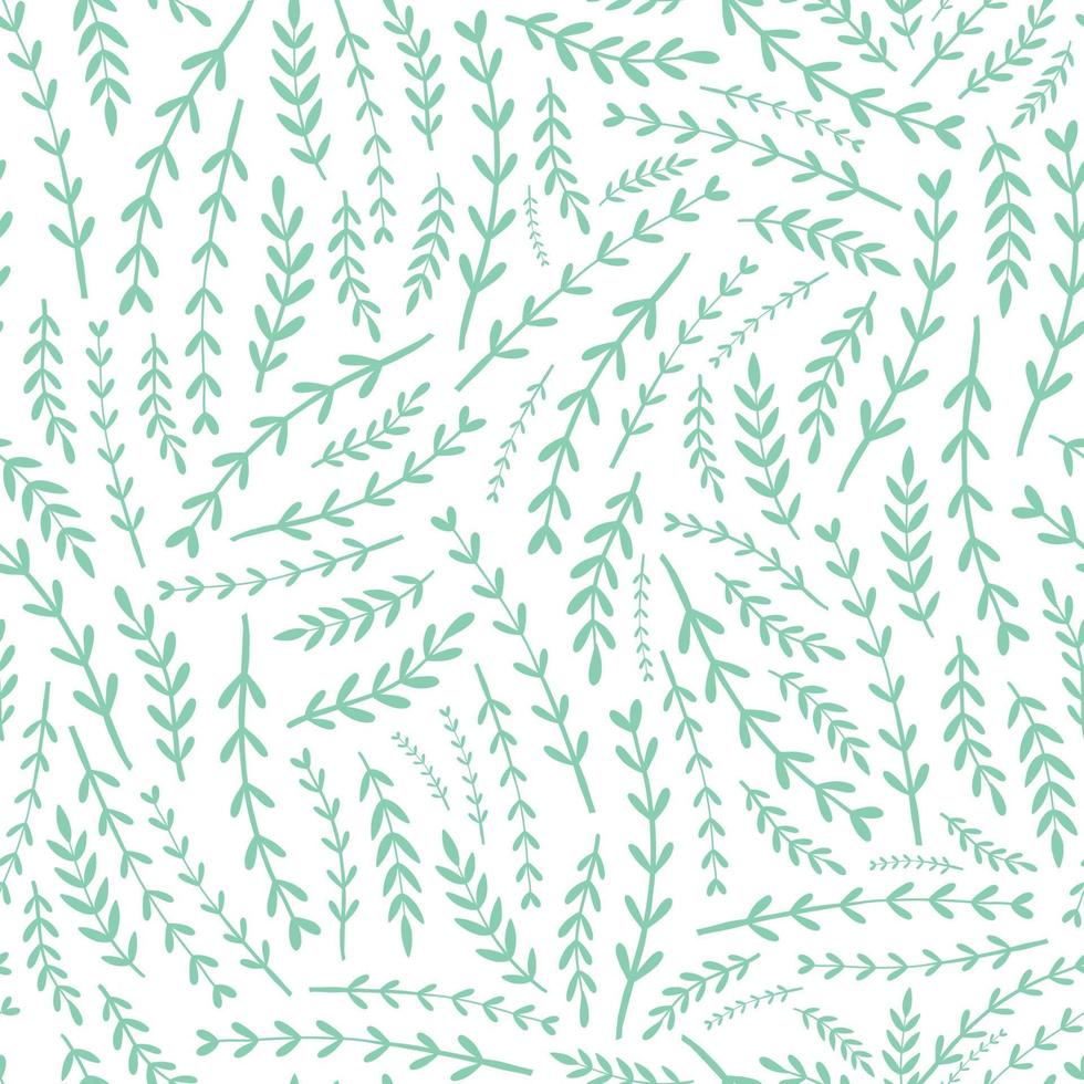 floral sans couture modèle avec petit minuscule branches sur blanc Contexte. bien pour printemps textile motifs, literie, scrapbooking, Stationnaire, fond d'écran, emballage papier et emballage. eps dix vecteur