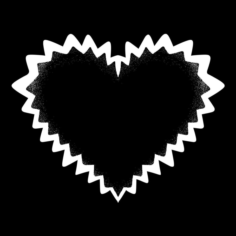 l'amour art illustration main tiré style noir et blanc vecteur pour tatouage, autocollant, logo etc