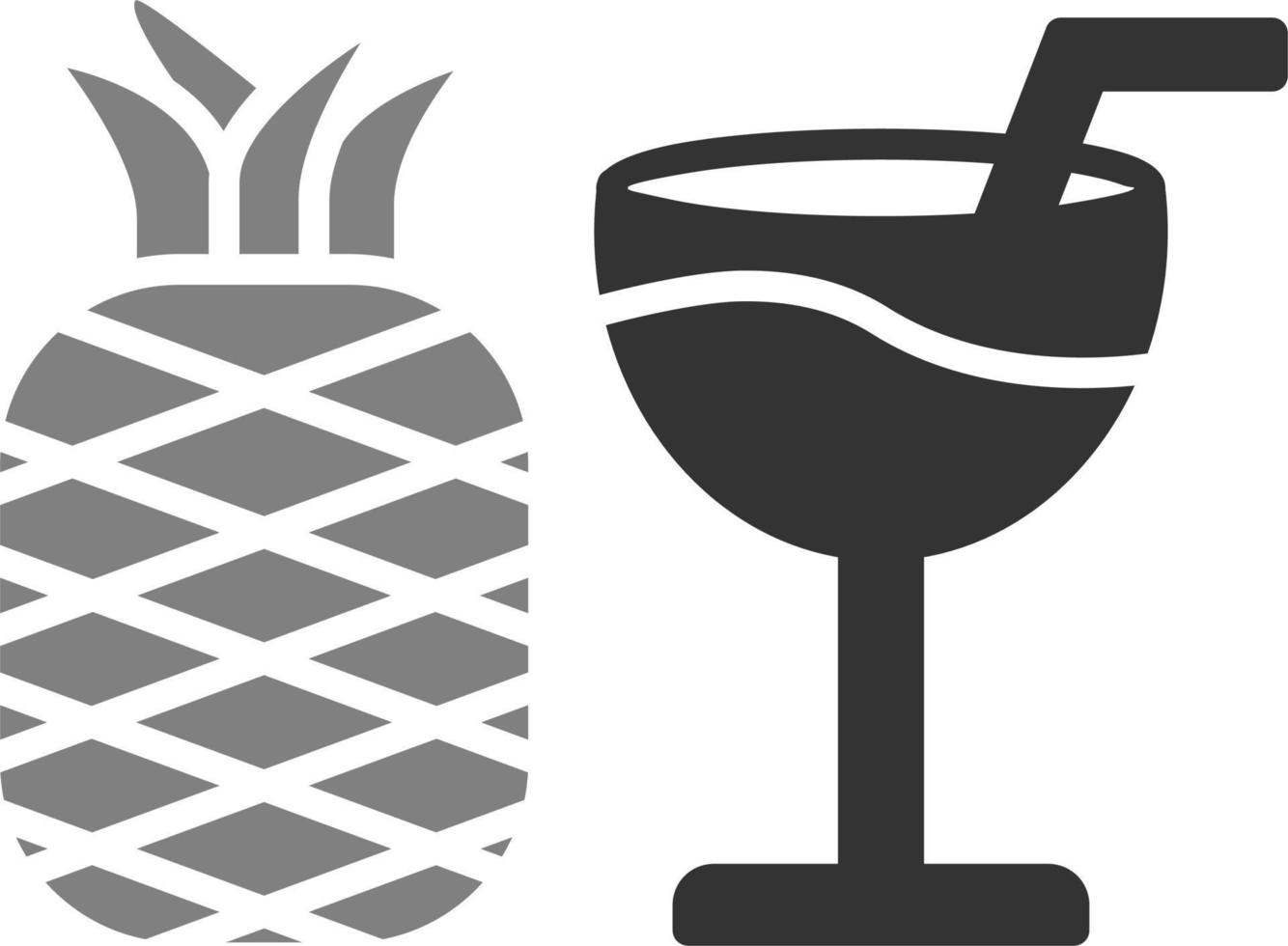 icône de vecteur de jus d'ananas