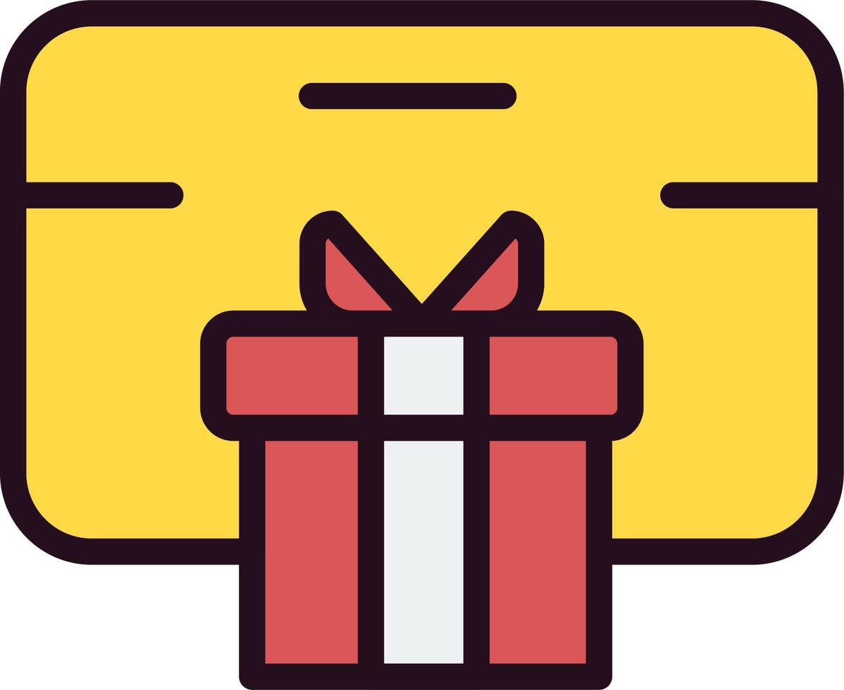 icône de vecteur de carte-cadeau