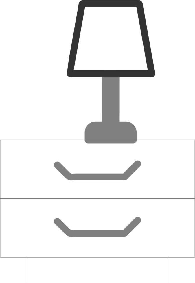 icône de vecteur de table de lampe