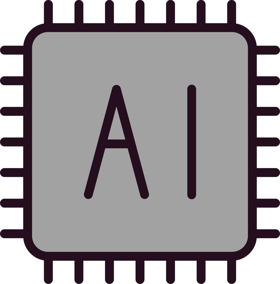 ordinateur puce vecteur icône