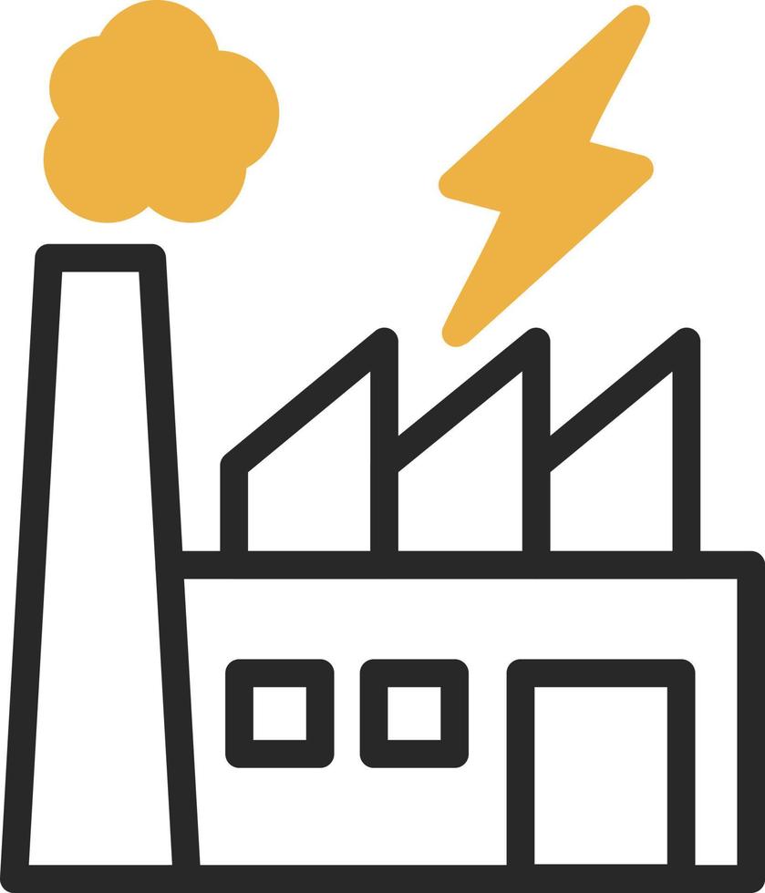 conception d'icône de vecteur de centrale électrique