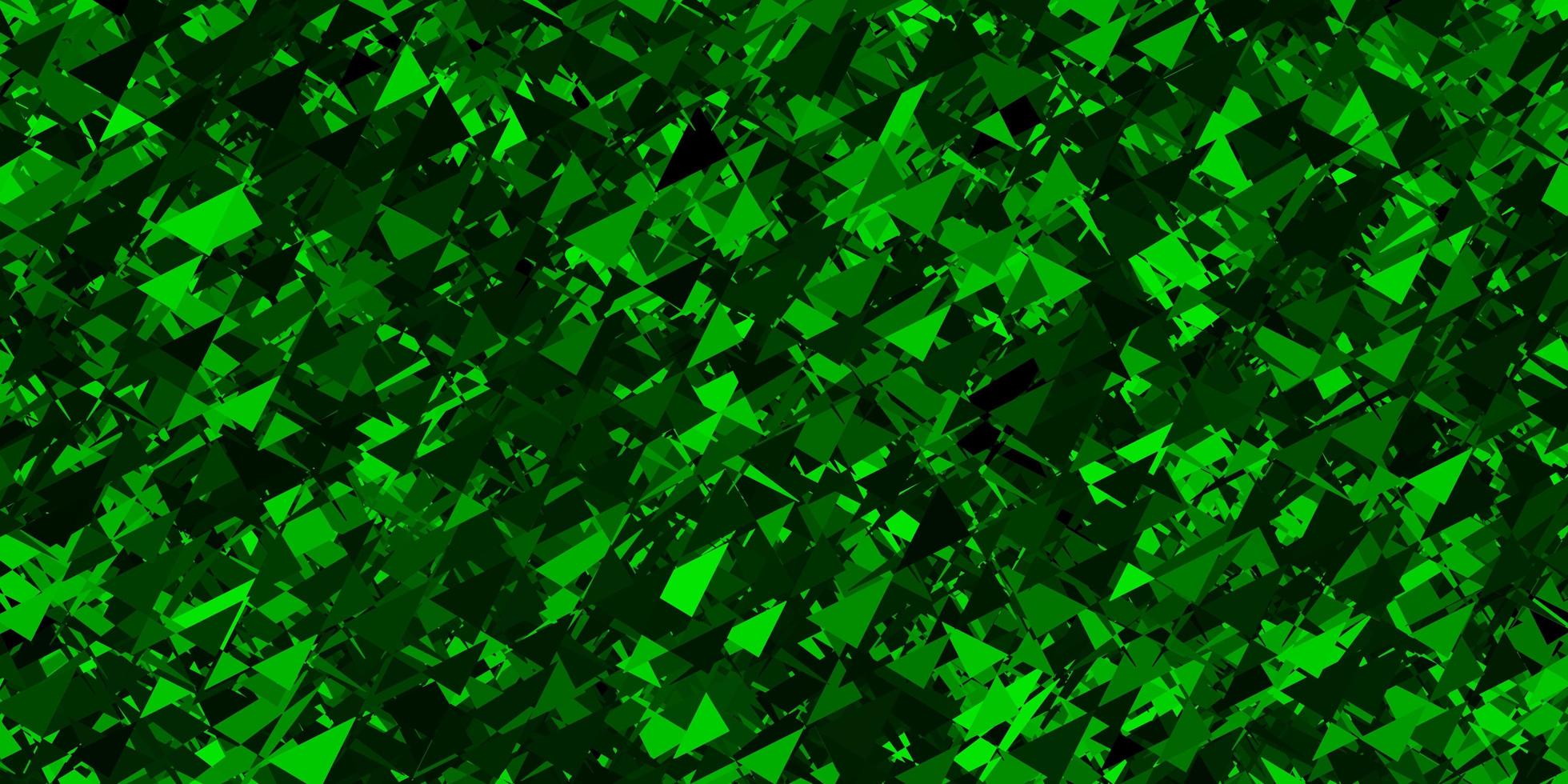 modèle vectoriel vert foncé avec des formes polygonales.