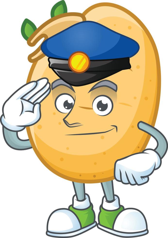 germé Patate tubercule dessin animé personnage style vecteur