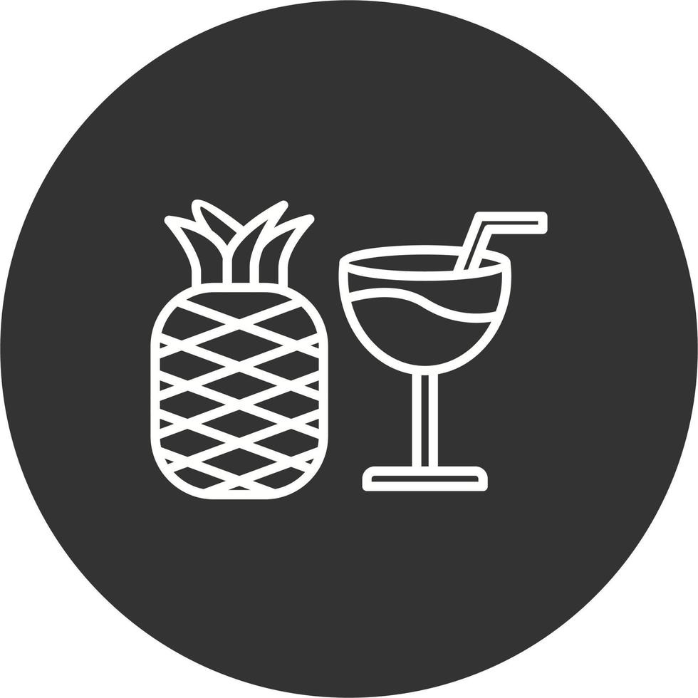 icône de vecteur de jus d'ananas