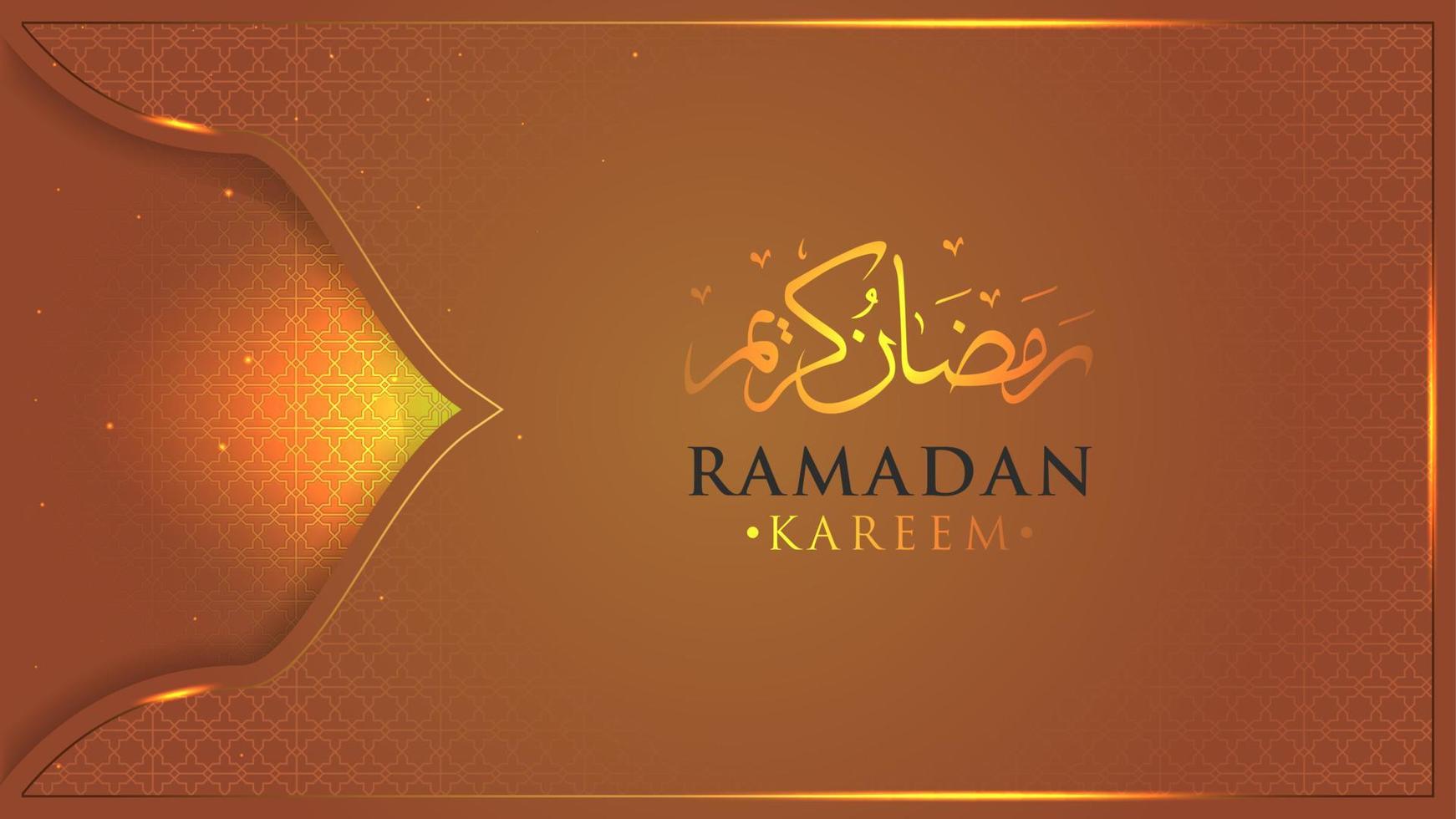 modèle de fond de bannière ramadan kareem vecteur