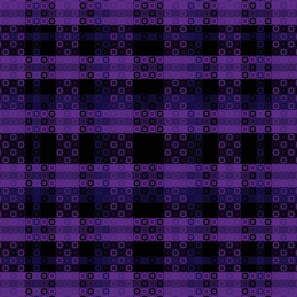 plaid tartan avec motif couleur nuit. vecteur