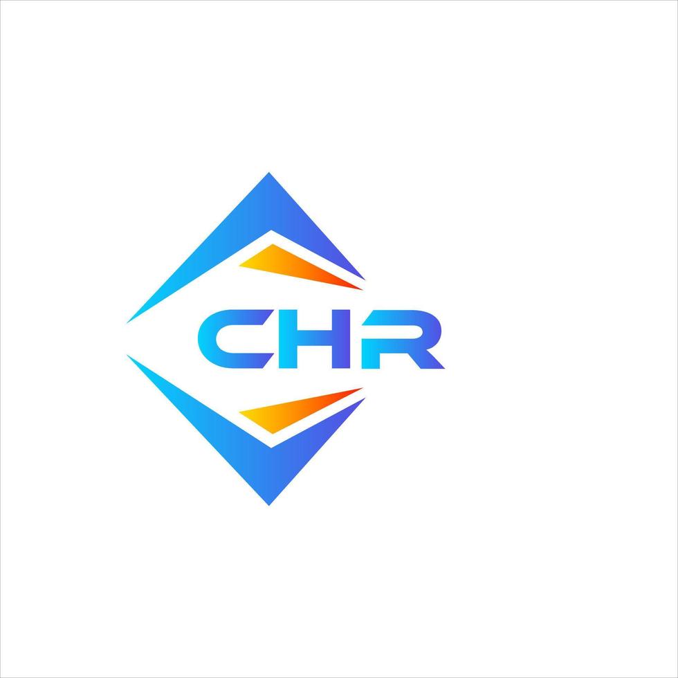 chr abstrait La technologie logo conception sur blanc Contexte. chr Créatif initiales lettre logo concept. vecteur