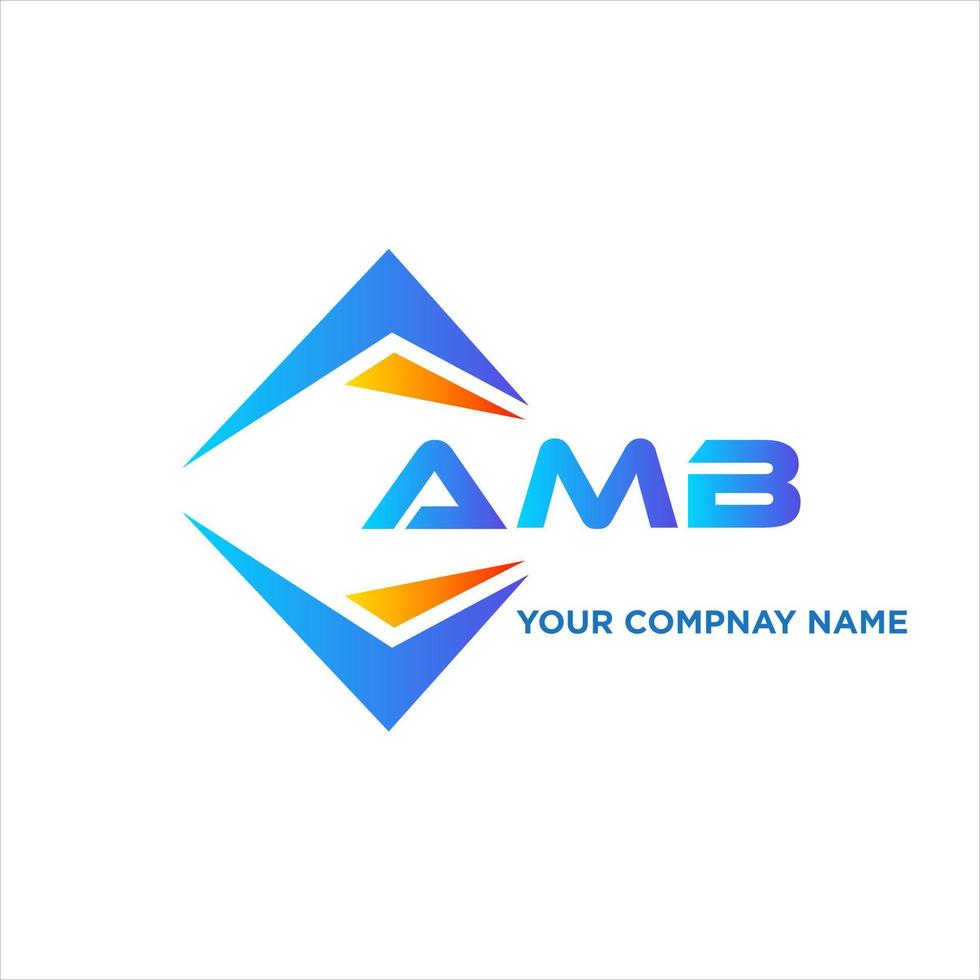 amb abstrait La technologie logo conception sur blanc Contexte. amb Créatif initiales lettre logo concept. vecteur