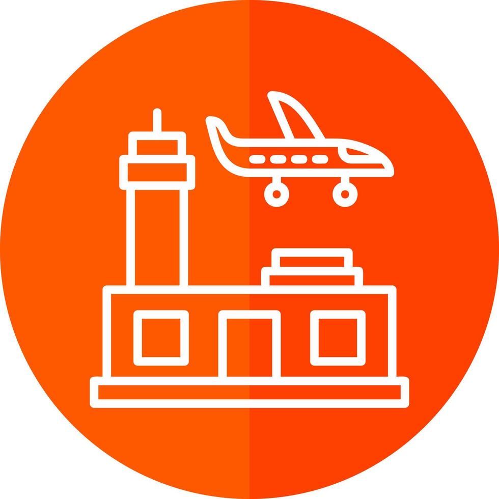 conception d'icône de vecteur d'aéroport