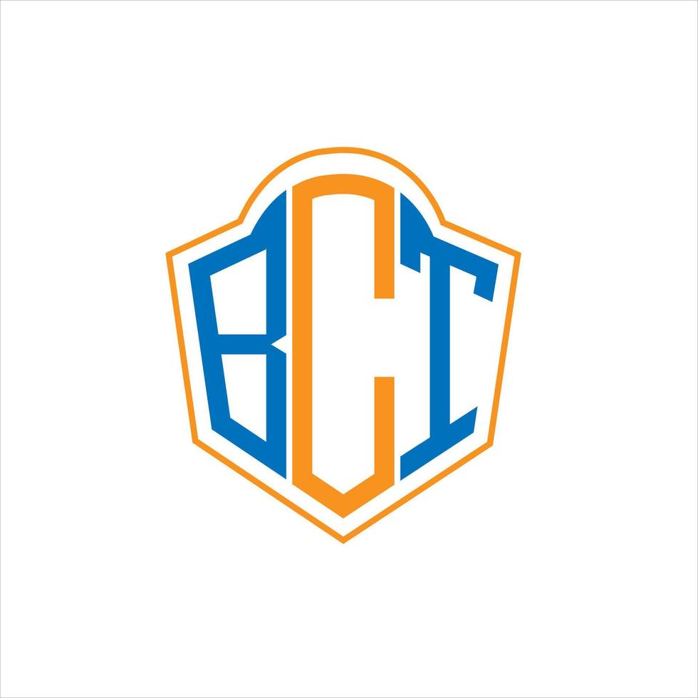 bct abstrait monogramme bouclier logo conception sur blanc Contexte. bct Créatif initiales lettre logo. vecteur